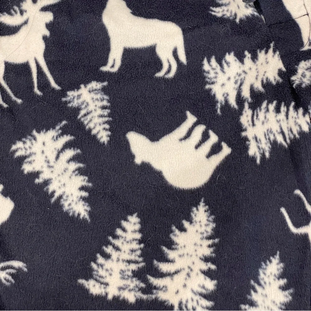 Stafford Men’s Size Small Navy/White Deer-Trees Sleep Pants